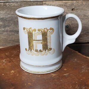 William Sonoma Monogram H Coffee Mug